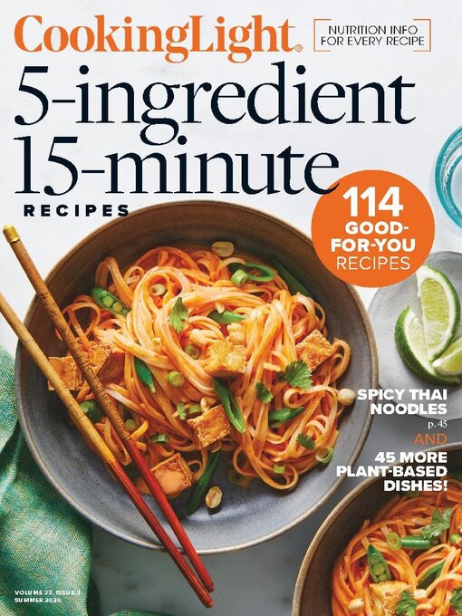 Title details for Cooking Light 5 Ingredients, 15 Minutes by Dotdash Meredith - Wait list